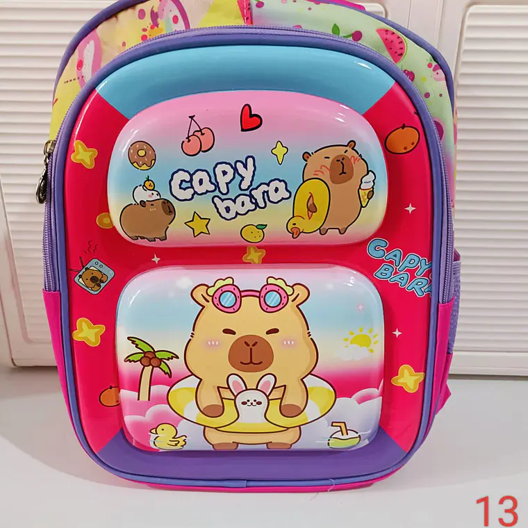 MOCHILA PRESCOLAR CAPIBARA MOD# 10-3 2