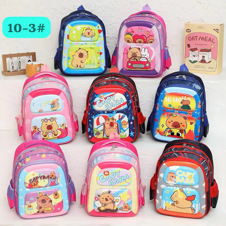 MOCHILA PRESCOLAR CAPIBARA MOD# 10-3 3