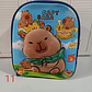 MOCHILA PREESCOLAR DISEÑO CAPYBARA CON LUZ LED MOD# 902 - Miniatura 13