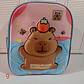 MOCHILA PREESCOLAR DISEÑO CAPYBARA CON LUZ LED MOD# 902 - Miniatura 11
