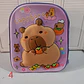 MOCHILA PREESCOLAR DISEÑO CAPYBARA CON LUZ LED MOD# 902 - Miniatura 6