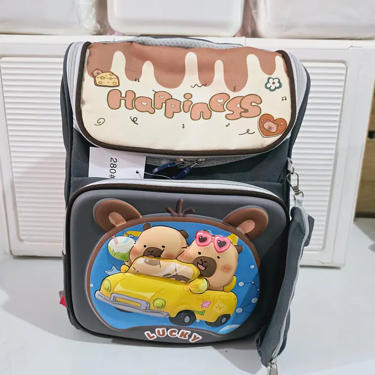 MOCHILA CON LAPICERA PARA PREESCOLAR DISEÑO CAPYBARA MOD# 280 2