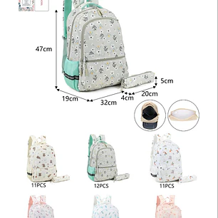 MOCHILA + LAPICERA ESCOLAR JUVENIL GRENOBIL MODELO #A10585