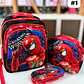 COMBO DE 3PZ MOCHILA +LONCHERA + LAPICERA PARA PRIMARIA/PERSONAJES ADAPTABLE AL CARRITO MOD# 36118 - Miniatura 2