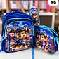 COMBO DE 3PZ MOCHILA +LONCHERA + LAPICERA PARA PRIMARIA/PERSONAJES ADAPTABLE AL CARRITO MOD# 36118 - Miniatura 1