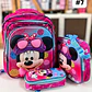 COMBO DE 3PZ MOCHILA +LONCHERA + LAPICERA PARA PRIMARIA/PERSONAJES ADAPTABLE AL CARRITO MOD# 36118 - Miniatura 8