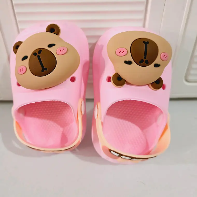 SANDALIAS CROCS DISEÑO CAPYBARA 3D (GOOD) TALLA DEL 18 AL 23 (MEX DEL 13 AL 15)MOD# 2688A-3 6