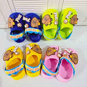 SANDALIAS CROCS DISEÑO CAPYBARA 3D (YES! 🐾)  TALLAS DEL 18 AL 23 (MEX DEL 12 AL 15) MOD# 2081+1