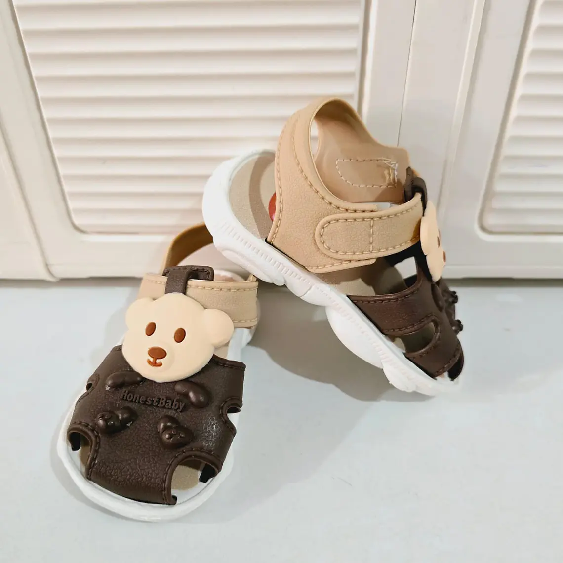 HUARACHES PARA NIÑA DISEÑO OSITO TALAS DEL 15 AL 20 (MEX. DEL 12 AL 15 MOD# 808+3 8