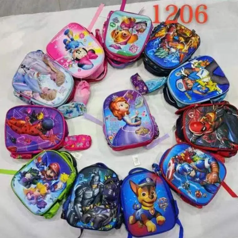 MOCHILA/PERSONAJES CON LAPICERA PARA PREESCOLAR CON LUZ LED MOD# 1206 1