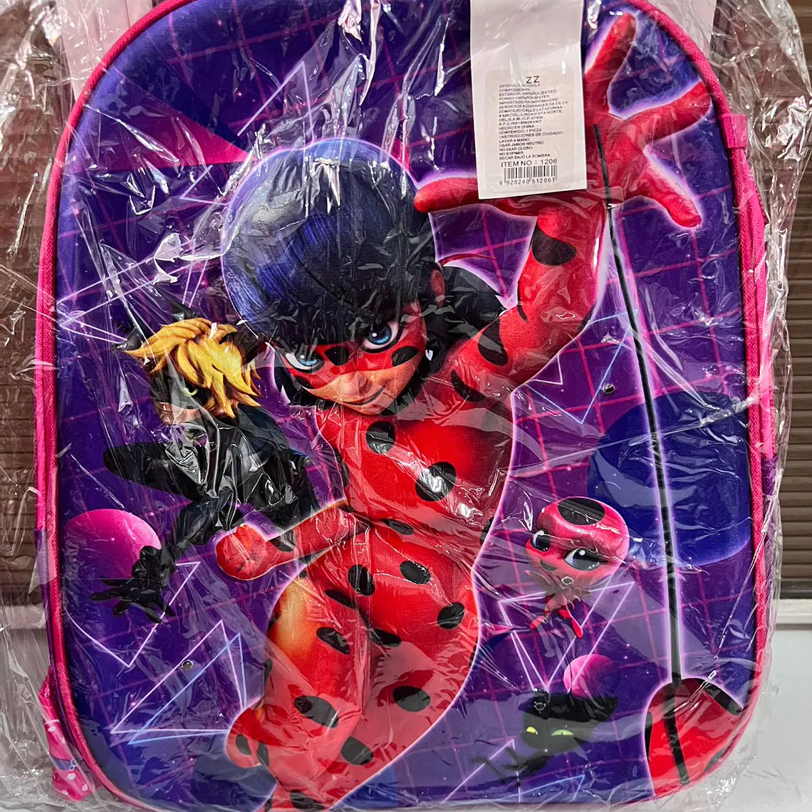 MOCHILA/PERSONAJES CON LAPICERA PARA PREESCOLAR CON LUZ LED MOD# 1206 12