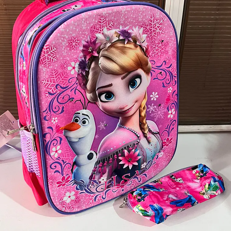MOCHILA/PERSONAJES CON LAPICERA PARA PREESCOLAR CON LUZ LED MOD# 8004 8