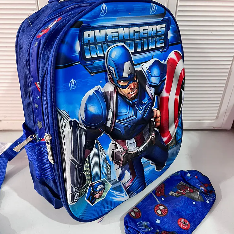 MOCHILA/PERSONAJES CON LAPICERA PARA PREESCOLAR CON LUZ LED MOD# 8004 12