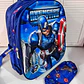 MOCHILA/PERSONAJES CON LAPICERA PARA PREESCOLAR CON LUZ LED MOD# 8004 - Miniatura 12