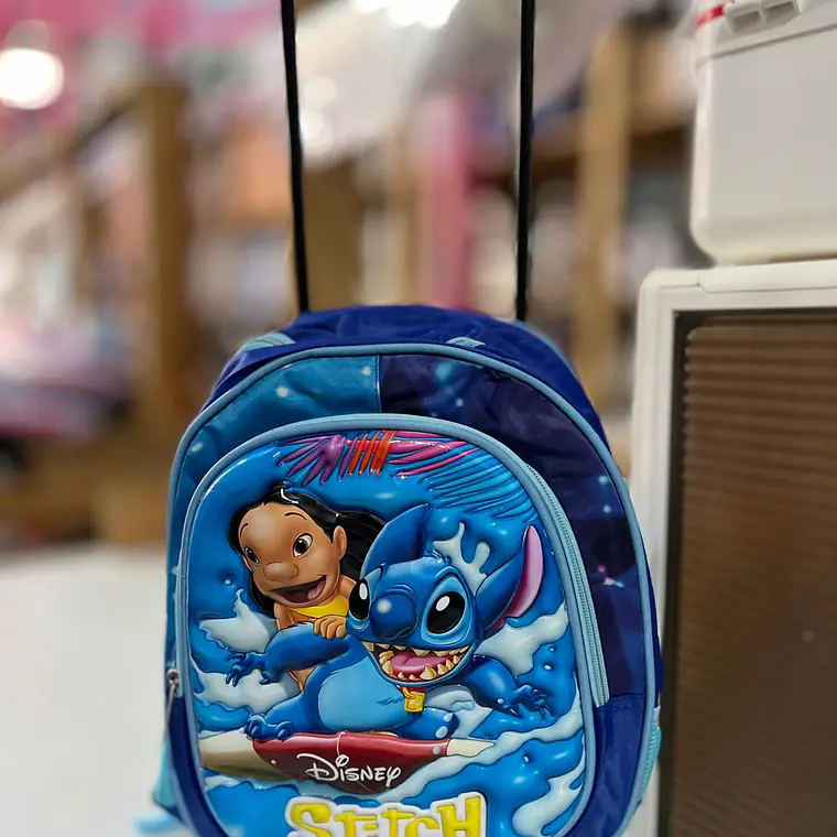 MOCHILA PARA PREESCOLAR CON CARRITO VARIOS PERSONAJES 5