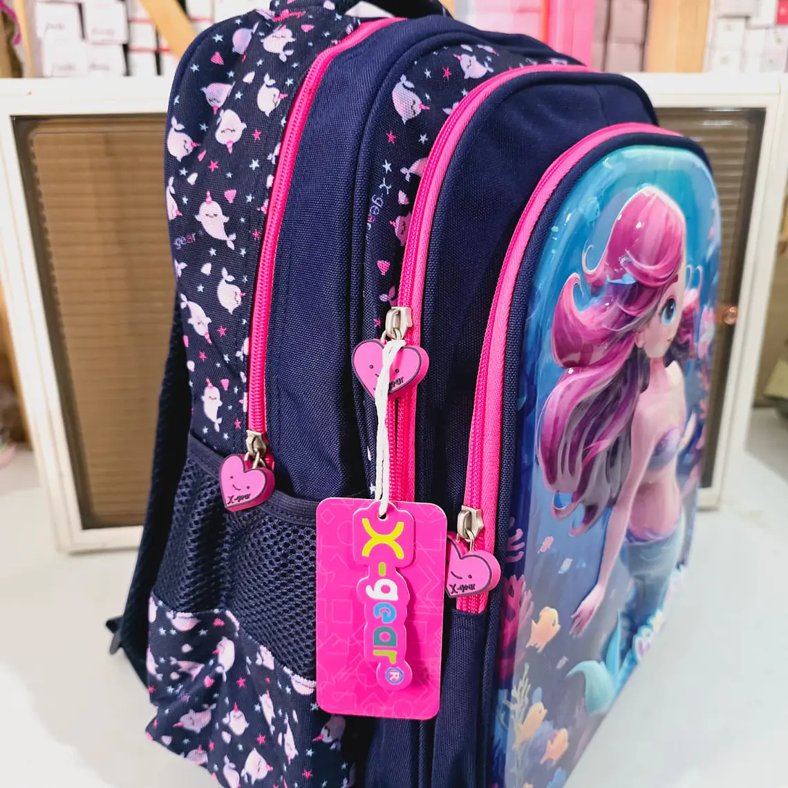 MOCHILA ORIGINAL X-GEAR DISEÑO SIRENITA (PRIMARIA)MOD# XIN-001 4