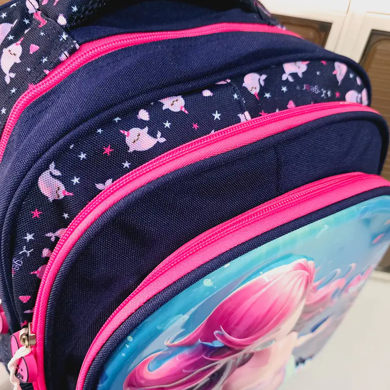 MOCHILA ORIGINAL X-GEAR DISEÑO SIRENITA (PRIMARIA)MOD# XIN-001 6
