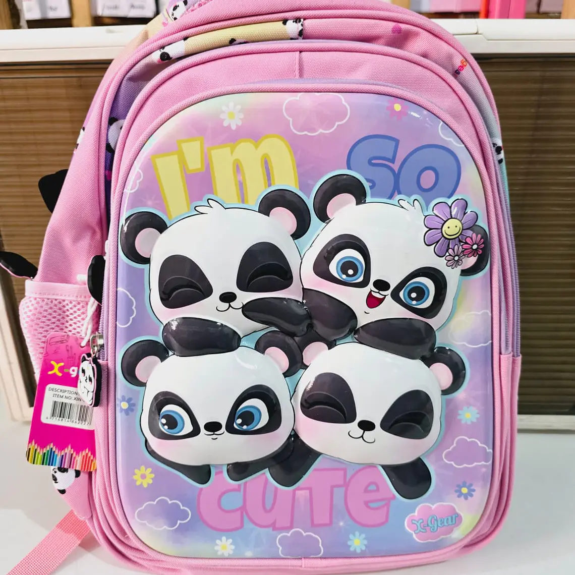 MOCHILA ORIGINAL X-GEAR DISEÑO PANDITA (PRIMARIA) MOD# XIN-006 3