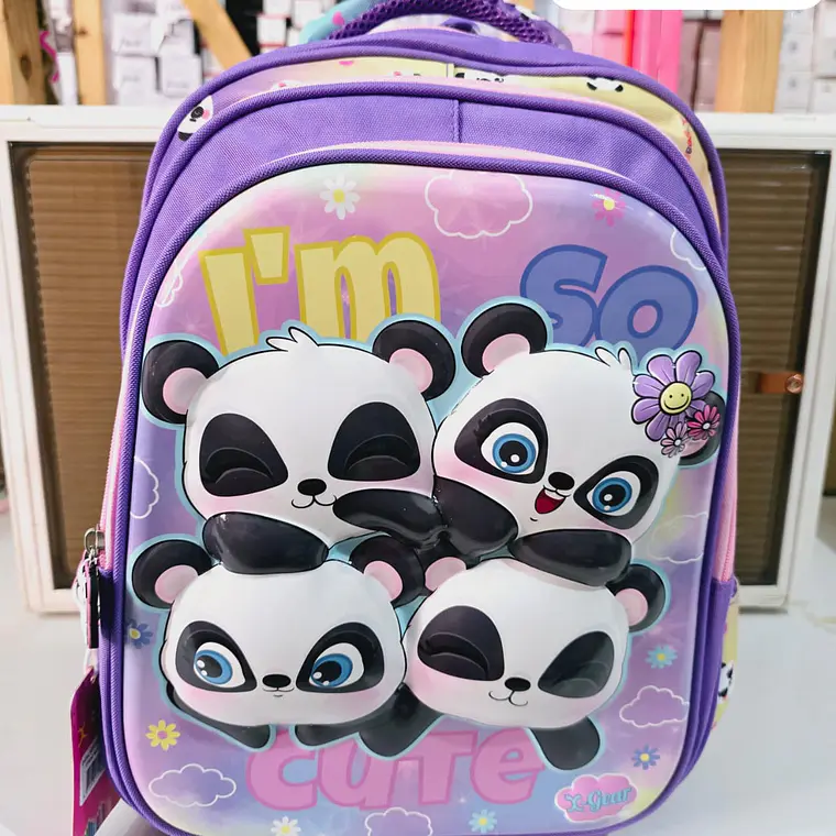 MOCHILA ORIGINAL X-GEAR DISEÑO PANDITA (PRIMARIA) MOD# XIN-006 4