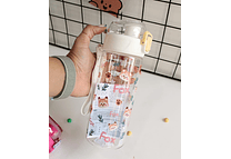 BOTE PARA AGUA DE 520ML ESTAMPADO ANIMALITOS MOD# YB-0971