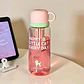 BOTE TRANSPARENTE PARA AGUA DE 800 ML (HAPPY LITTLE CAT EVERY DAY) MOD# ST-7139 - Miniatura 3