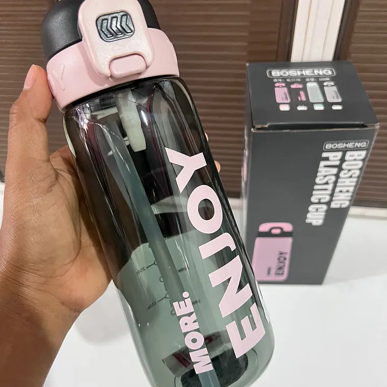 BOTE TRANSPARENTE PARA AGUA CON ASITA DE 680ML (MORE ENJOY) MOD# SL7179 6