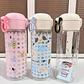 BOTE PARA AGUA  ANIMALITOS DE 500 ML (TRANSPARENTE GNMK) CON CAJIA MOD# GNMK-SL25702 - Miniatura 2