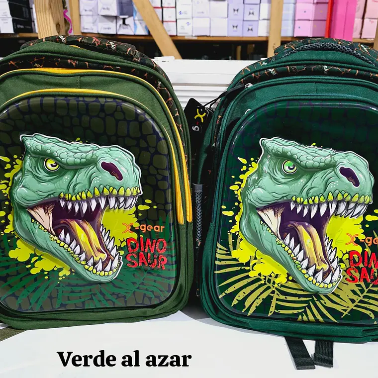 MOCHILA ORIGINAL DE PRIMARIA DINOSAURIO MODELO #XGE-6598 2