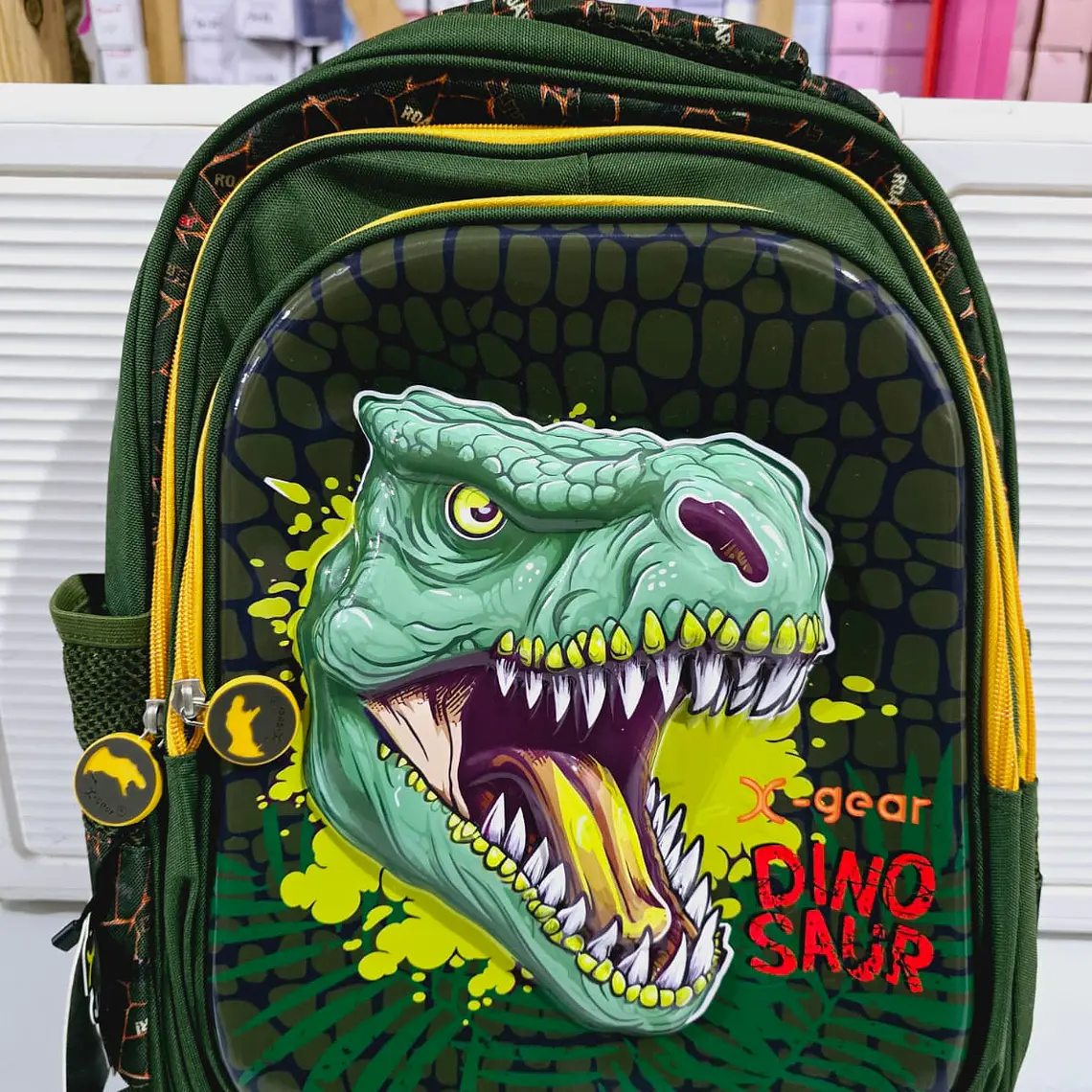 MOCHILA ORIGINAL DE PRIMARIA DINOSAURIO MODELO #XGE-6598 4