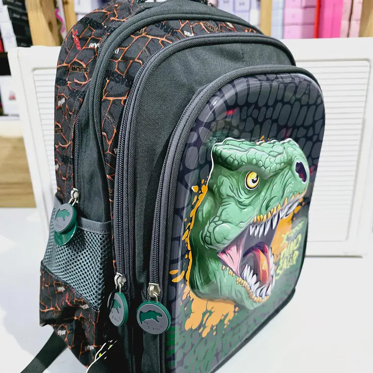 MOCHILA ORIGINAL DE PRIMARIA DINOSAURIO MODELO #XGE-6598 5