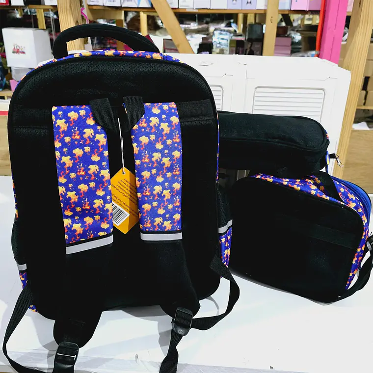 COMBO DE MOCHILA + LONCHERA + LAPICERA   ORIGINAL X-GEAR DRAGÓN (PRIMARIA)MOD# WLX1006  5