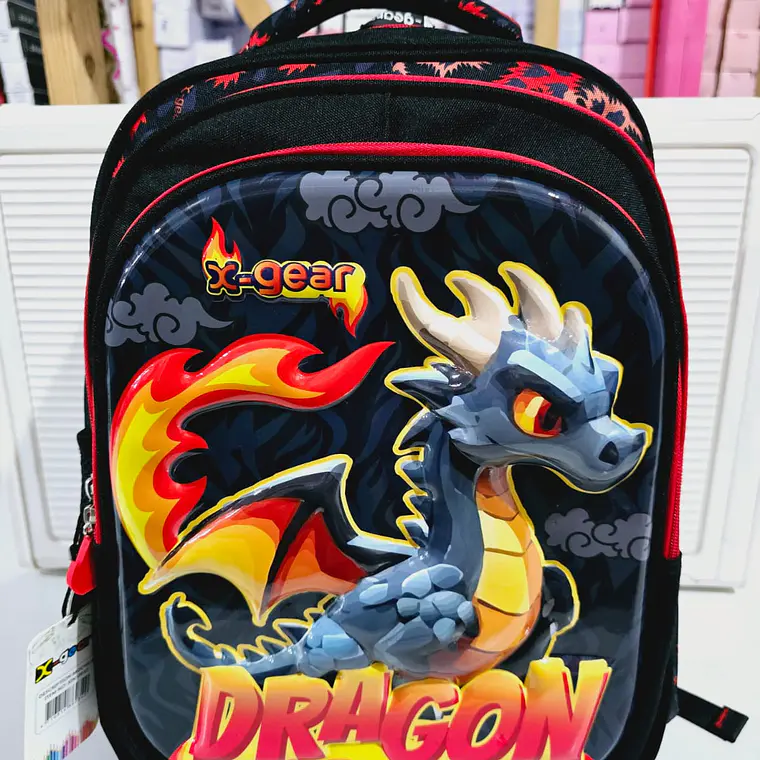 MOCHILA ORIGINAL X-GEAR DISEÑO DRAGÓN (PRIMARIA) MOD# XIN-0010 3