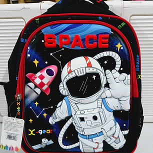 MOCHILA ORIGINAL X-GEAR ASTRONAUTA SPACE (PRIMARIA) MOD# XGE-6491