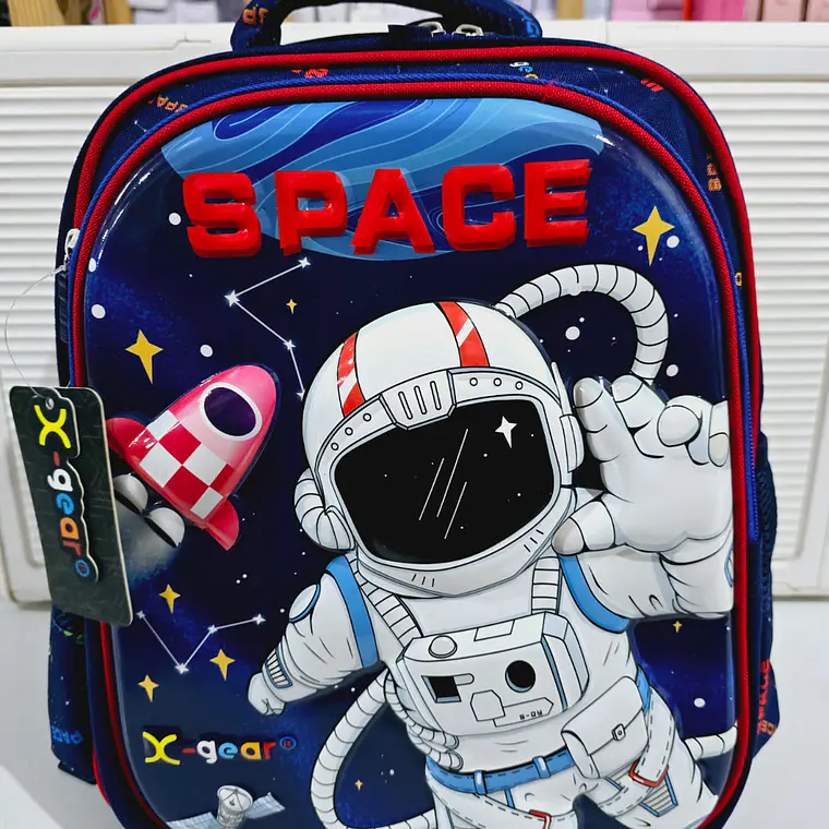 MOCHILA ORIGINAL X-GEAR ASTRONAUTA SPACE (PRIMARIA) MOD# XGE-6491 3