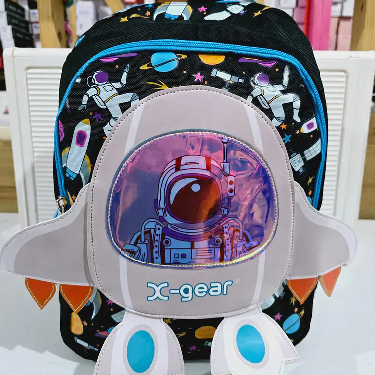 MOCHILA ORIGINAL X-GEAR ASTRONAUTA 3D (PRIMARIA) MOD# MIX1011 1