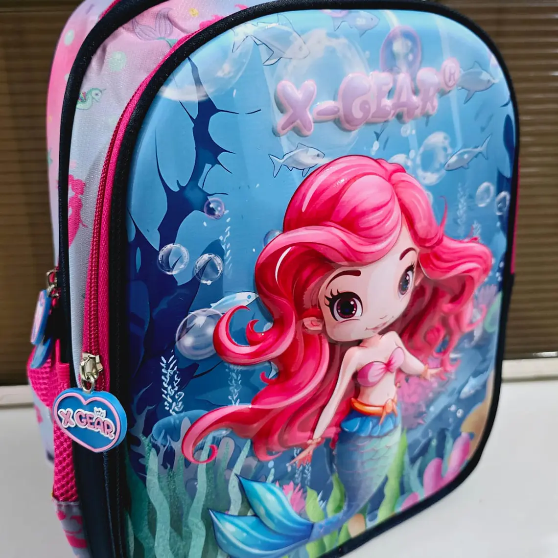 MOCHILITA ORIGINAL X-GEAR PARA PREESCOLAR DISEÑO SIRENITA MOD# XF513 2