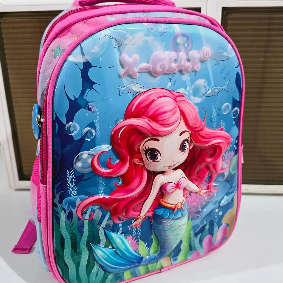 MOCHILITA ORIGINAL X-GEAR PARA PREESCOLAR DISEÑO SIRENITA MOD# XF513 3