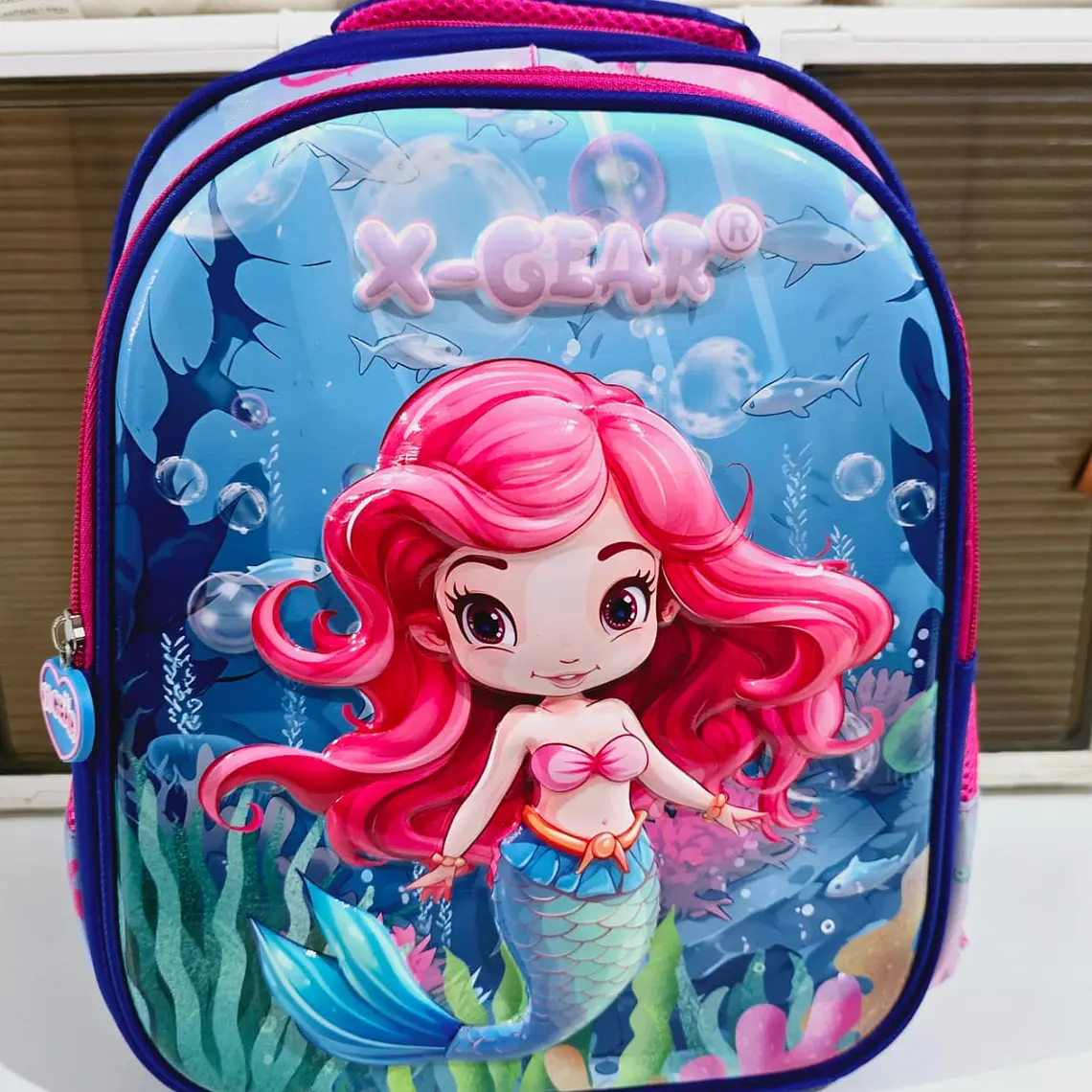 MOCHILITA ORIGINAL X-GEAR PARA PREESCOLAR DISEÑO SIRENITA MOD# XF513 6