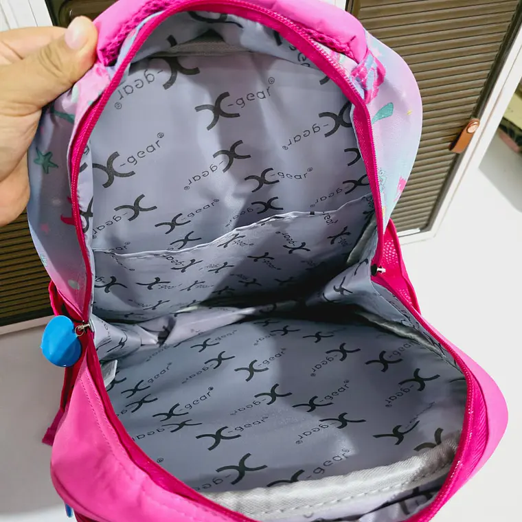 MOCHILITA ORIGINAL X-GEAR PARA PREESCOLAR DISEÑO SIRENITA MOD# XF513 8