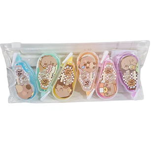 BOLSITA CON 6 CORRECTORES CHICOS CAPIBARA MOD# X2D34-121