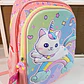 MOCHILA ORIGINAL PARA PREESCOLAR/MEDIANA DISEÑO GATITO ARCOIRIS MOD# XIN-0013- - Miniatura 4