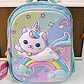 MOCHILA ORIGINAL PARA PREESCOLAR/MEDIANA DISEÑO GATITO ARCOIRIS MOD# XIN-0013- - Miniatura 1