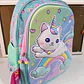 MOCHILA ORIGINAL PARA PREESCOLAR/MEDIANA DISEÑO GATITO ARCOIRIS MOD# XIN-0013- - Miniatura 2