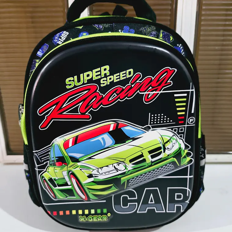 MOCHILITA ORIGINAL X-GEAR PARA PREESCOLAR (AUTO VERDE) MOD# MIX1022 4