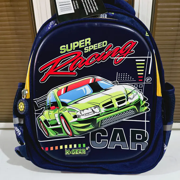 MOCHILITA ORIGINAL X-GEAR PARA PREESCOLAR (AUTO VERDE) MOD# MIX1022 2