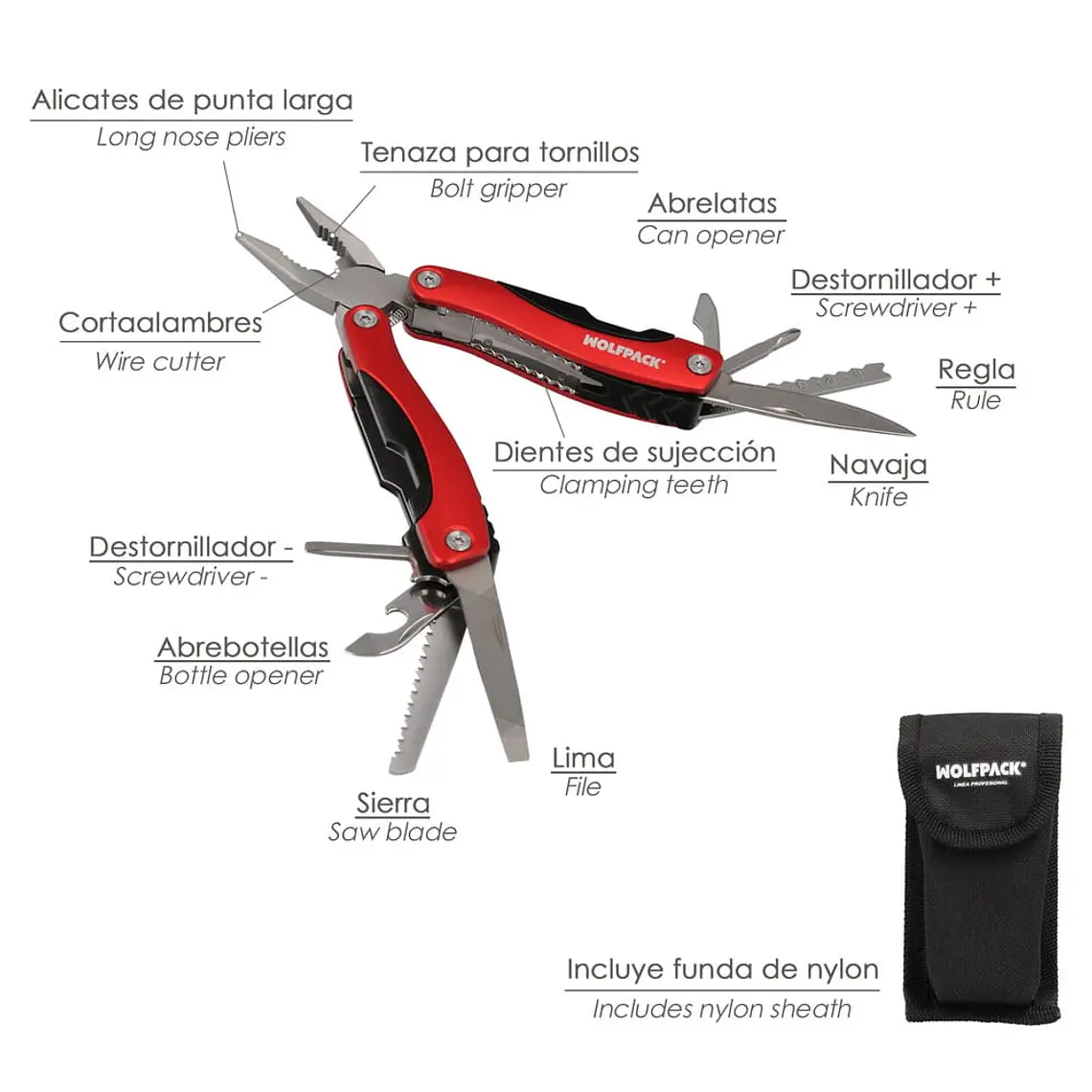 PINZAS MULTI USOS MOD# W-3502 AL AZAR 2