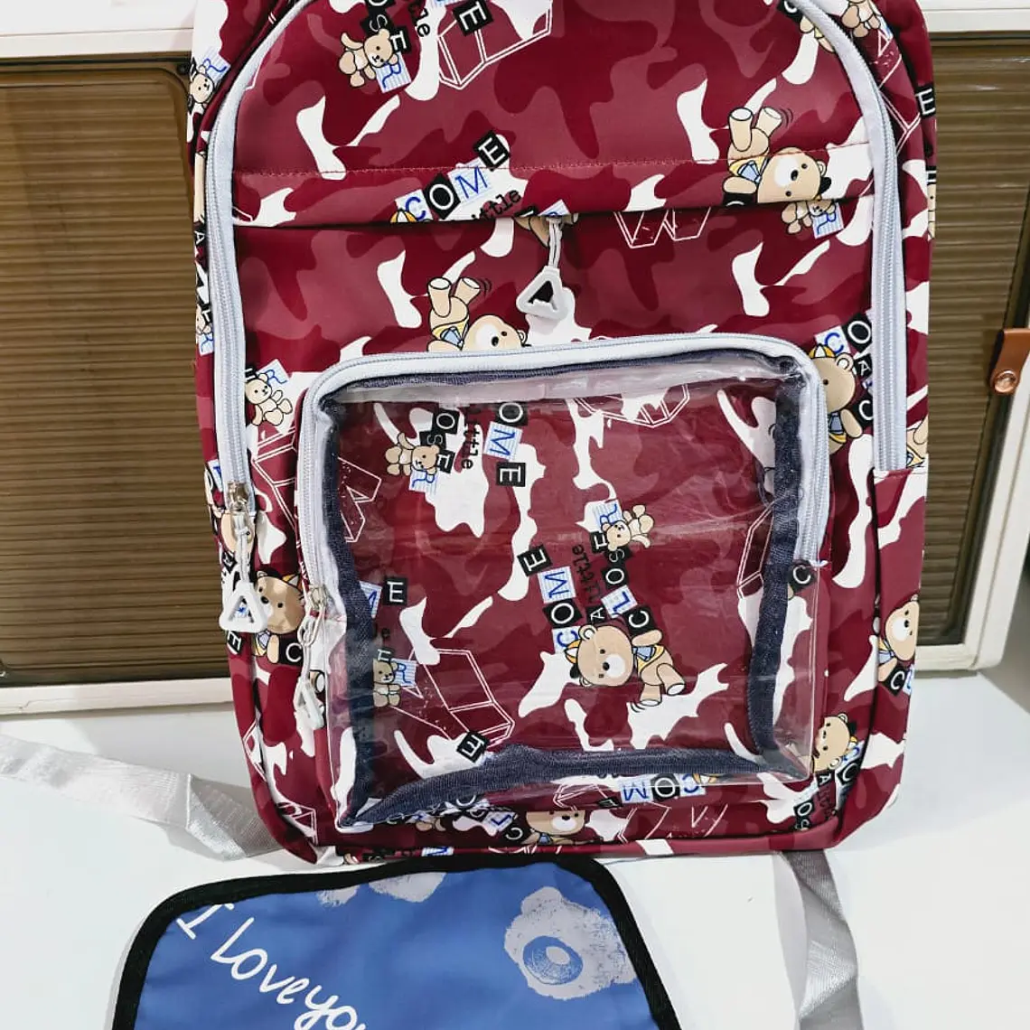 MOCHILA JUVENIL DISEÑO OSITO MOD# T6012 3