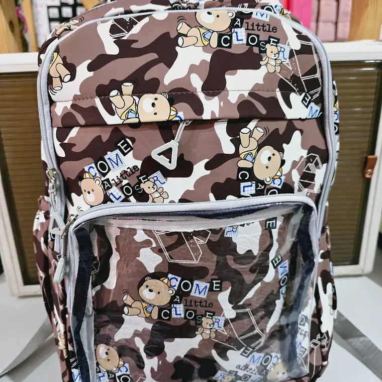 MOCHILA JUVENIL DISEÑO OSITO MOD# T6012 4