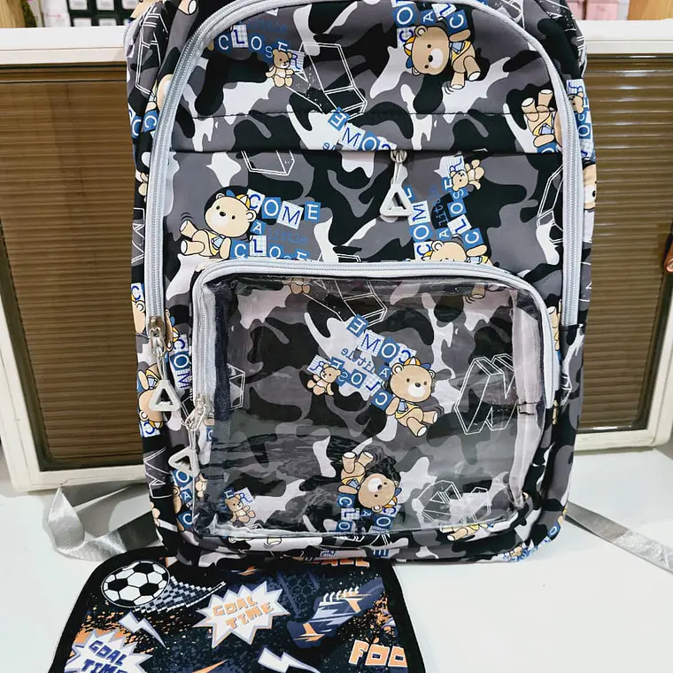 MOCHILA JUVENIL DISEÑO OSITO MOD# T6012 5