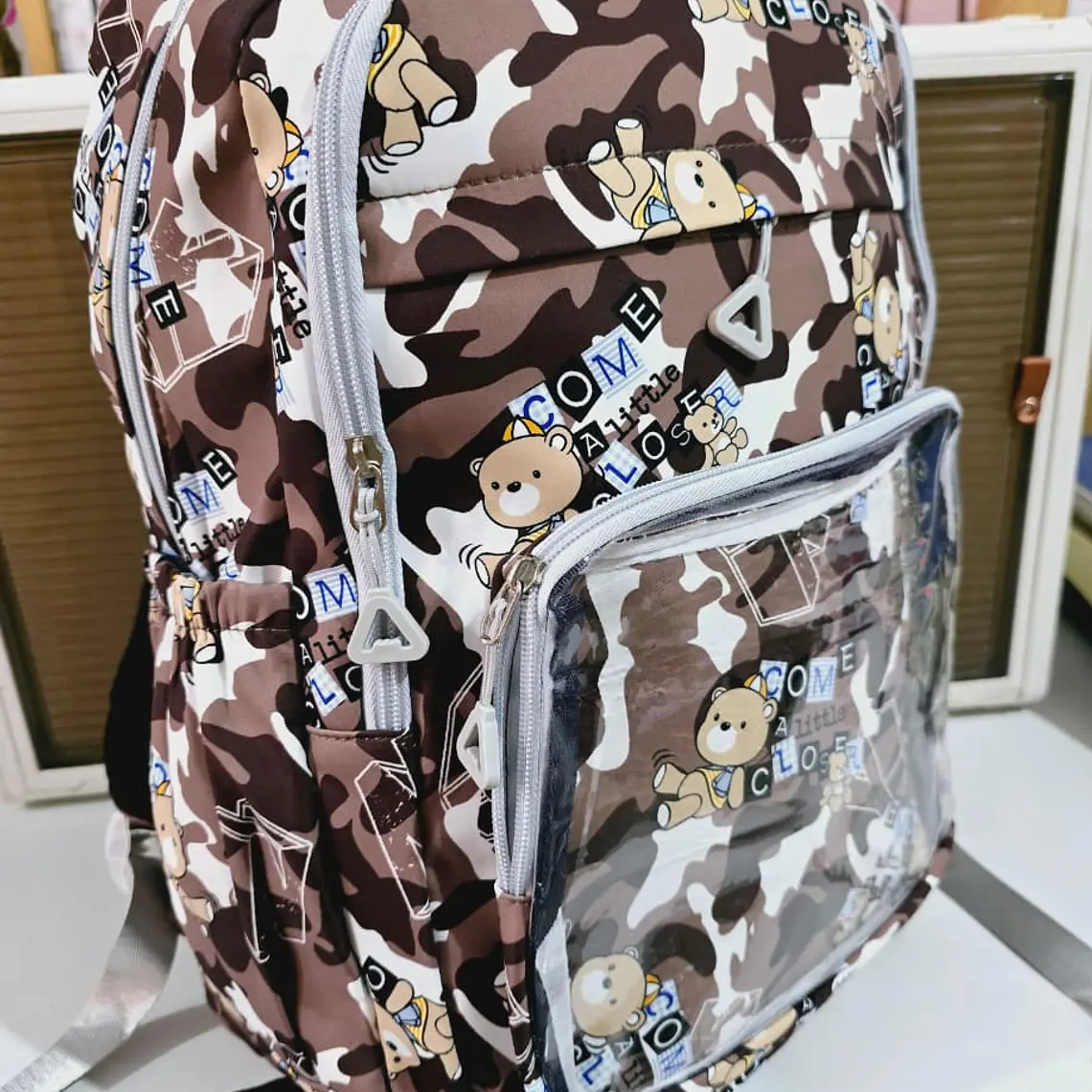 MOCHILA JUVENIL DISEÑO OSITO MOD# T6012 7